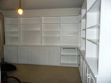 home office cabinets and shelving installations