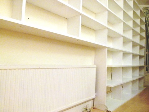 Elegant built-in Edwardian study with traditional joinery and classic detailing